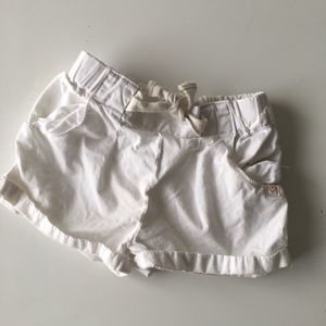 ZARA baby shorts, white 9-12 month girl